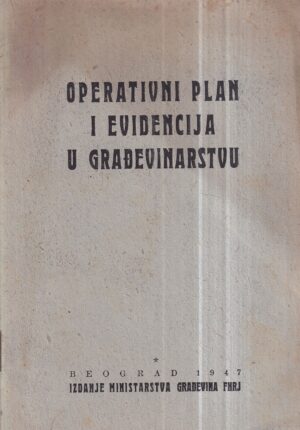 operativni plan i evidencija u građevinarstvu