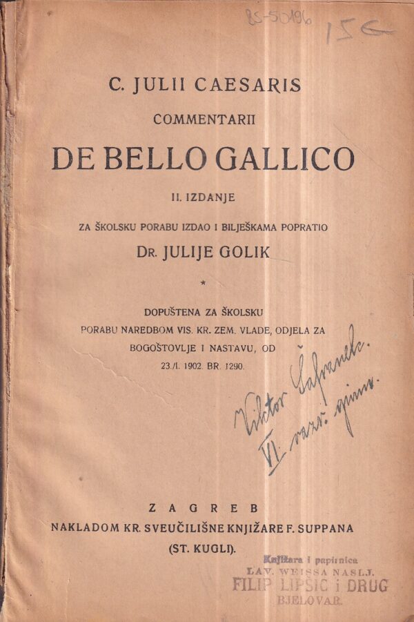 julije golik: bellum gallicum