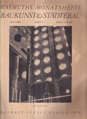 wasmuths monatshefte für baukunst und städtebau heft 7