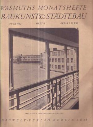 wasmuths monatshefte für baukunst und städtebau heft 6