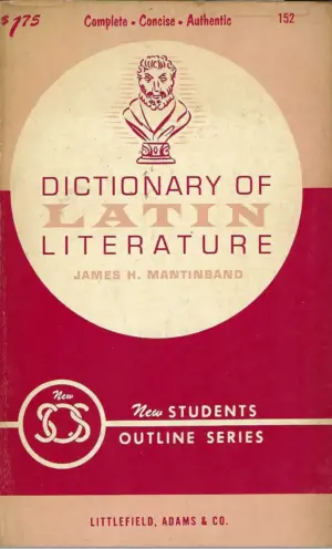 james h. mantinband: dictionary of latin literature