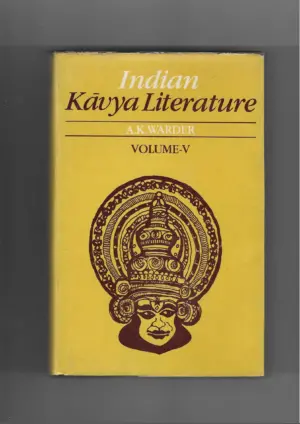 a. k. warder: indian kavya literature vol. v