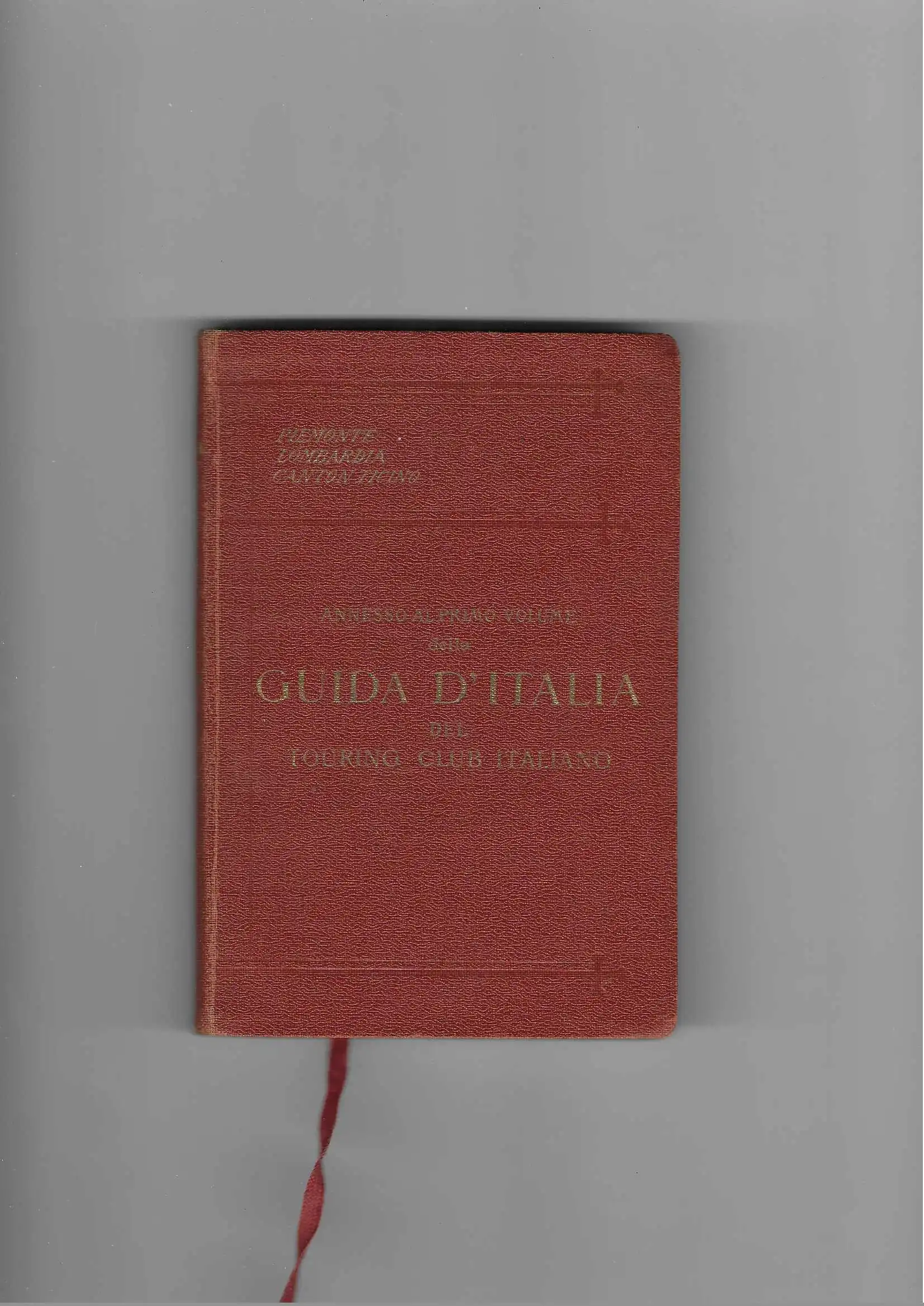annesso al primo volume della guida d'italia - piemonte, lombardia, canton ticino