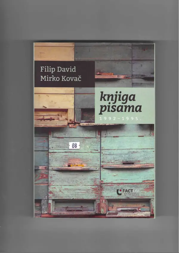 filip david, mirko kovač: knjiga pisama 1992-1995.