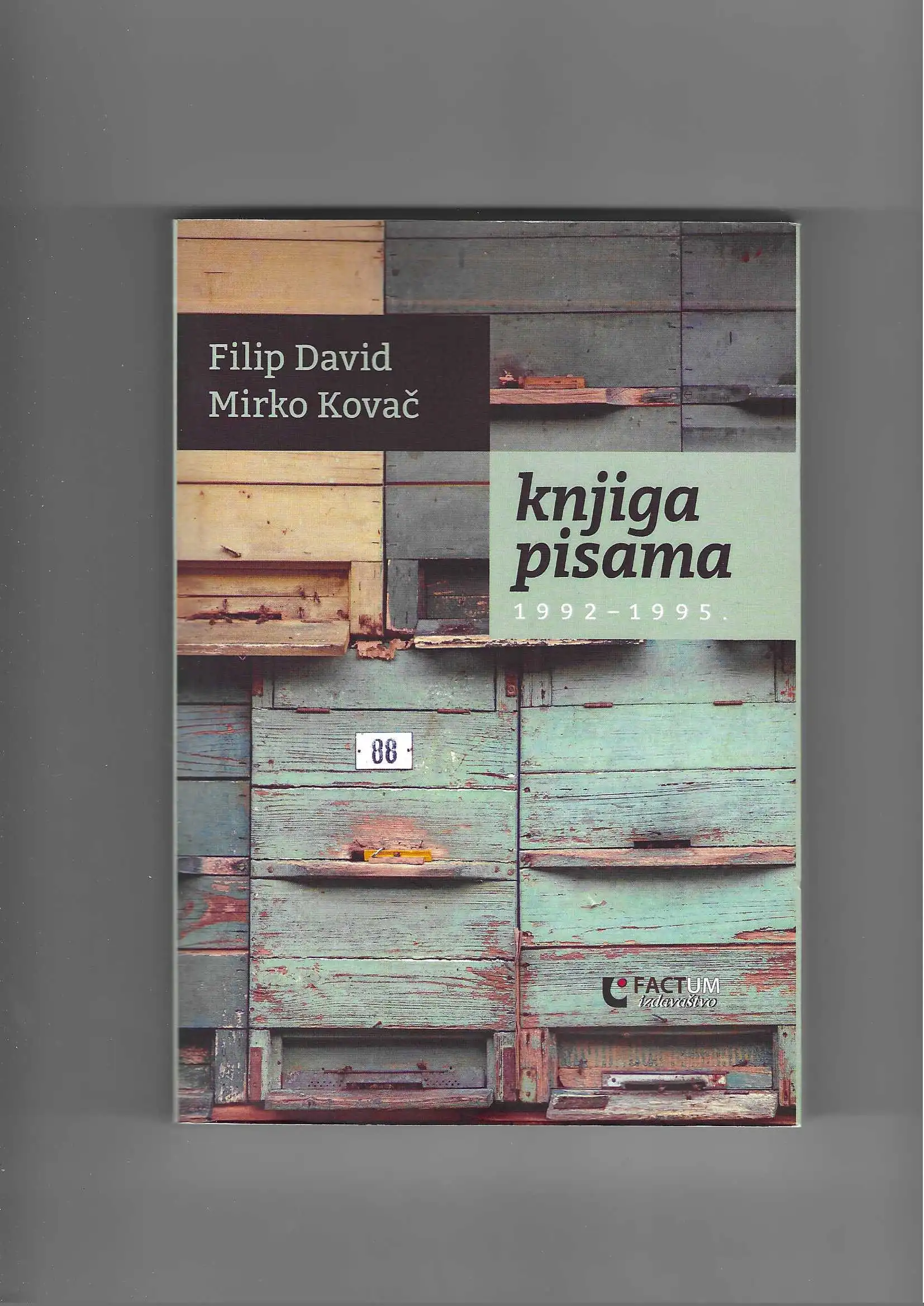 filip david, mirko kovač: knjiga pisama 1992-1995.