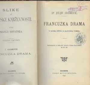 Julije Adamović: Francuzka drama
