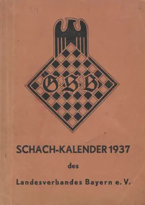 Schach-kalender 1937 des Landesverbandes Bayern