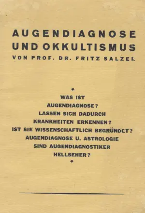 Fritz Salzer: Augendiagnose und Okkultismus