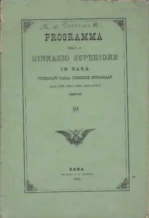 Programma Dell’ I. R. Ginnasio Superiore in Zara XXV