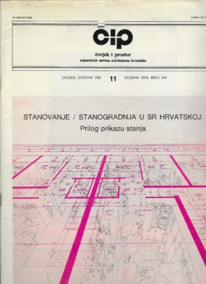Časopis Čovjek i prostor br. 344/1981.