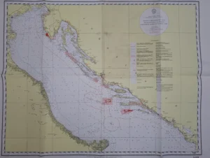 Pomorska karta: Jugoslavija-Italija-Albanija