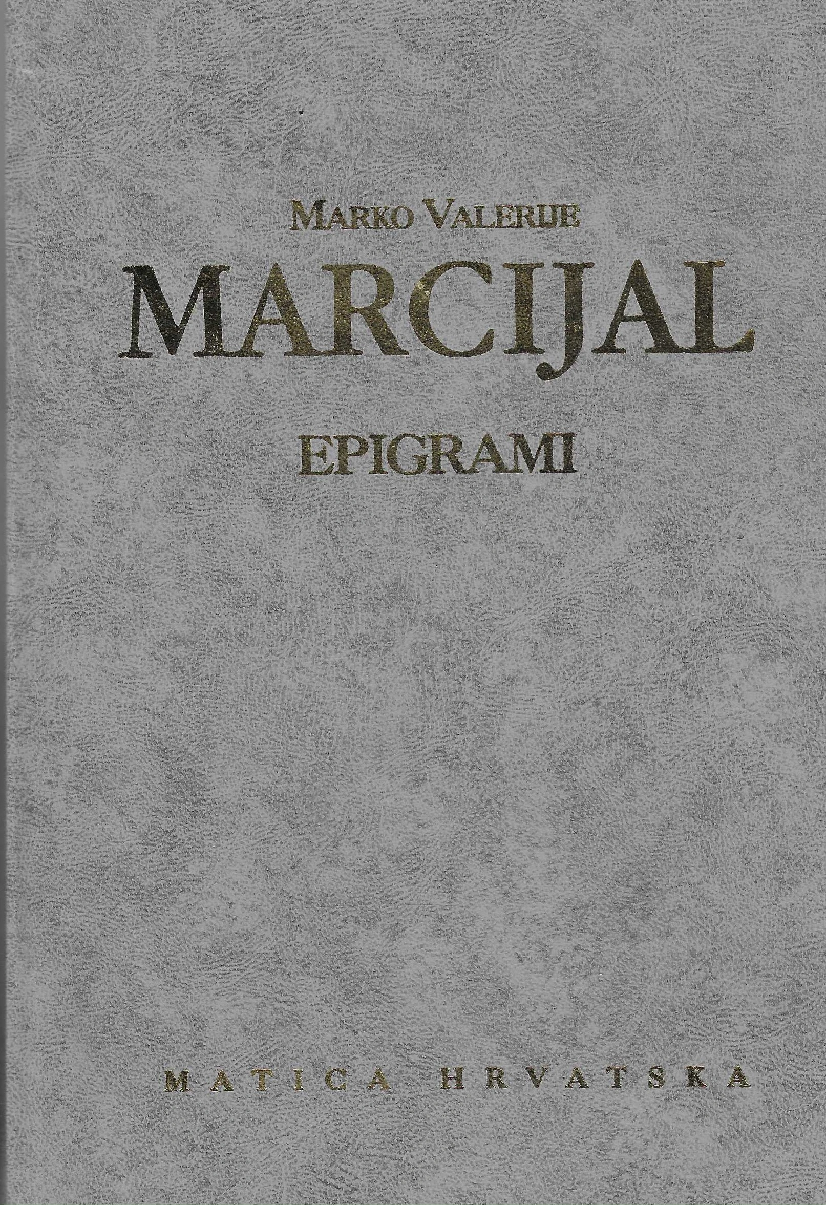 Marko Valerije Marcijal: Epigrami