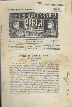 Jugoslavenska pčela br. 5. i 6./1920.