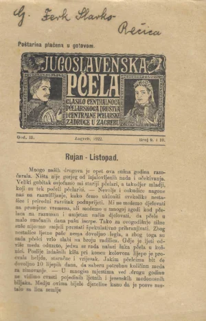 Jugoslavenska pčela br. 9. i 10./1922.