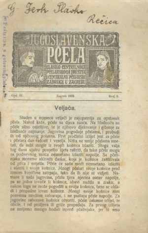 Jugoslavenska pčela br. 2./1922.