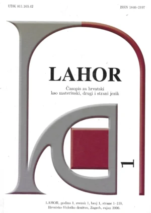 Lahor - časopis za hrvatski kao materinski, drugi i strani jezik 1-6/2006-2008.