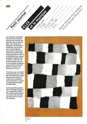 Petit Journal: Klee et la musique