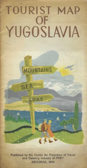 Tourist map of Yugoslavia