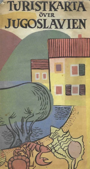 Turistkarta över Jugoslavien