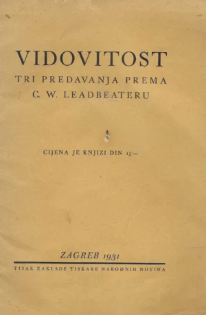 C. W. Leadbeater: Vidovitost