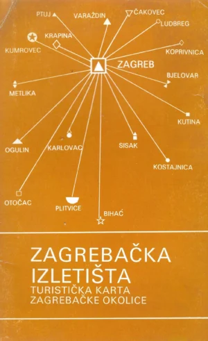 Zagrebačka izletišta - turistička karta zagrebačke okolice