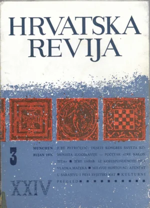 Vinko Nikolić: Hrvatska revija sv. 3(95)