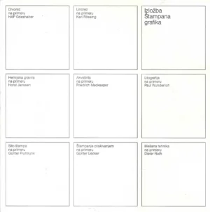 Katalog: Izložba Štampana grafika
