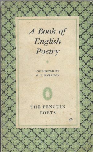 A Book of English Poetry, collected by G.B. Harrison