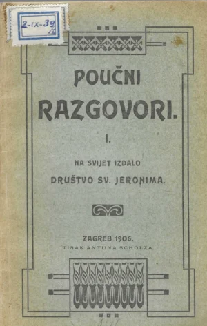 Društvo Sv. Jeronima: Poučni razgovori