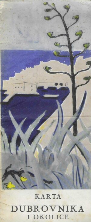 Karta Dubrovnika i okolice, 1953.