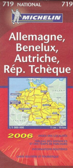 Auto karta: Njemačka, Beneluks, Austrija, Češka