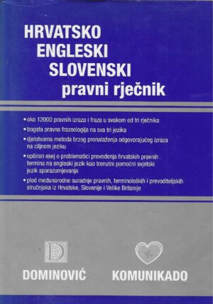 Hrvatsko-engleski-slovenski pravni rječnik