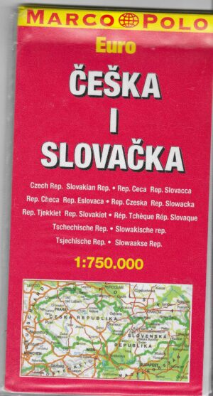Auto karta: Češča i Slovačka