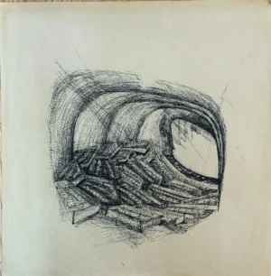 Andrija Mutnjaković: crtež - 52x51 cm