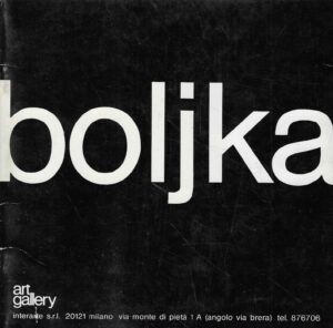 Janez Boljka: Katalog