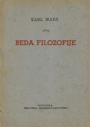 Karl Marx: Beda filozofije