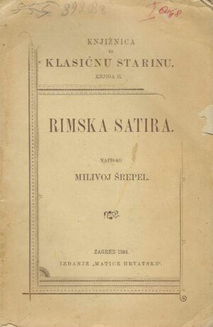 Milivoj Šrepel: Rimska satira