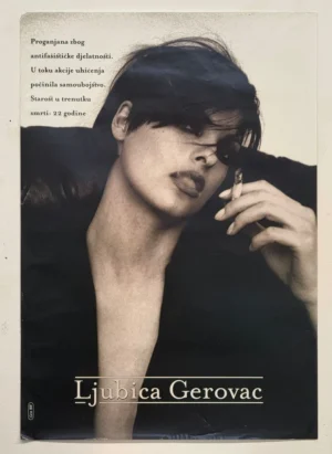 Sanja Iveković: Ljubica Gerovac (Linda Evangelista) plakat 68x98 cm