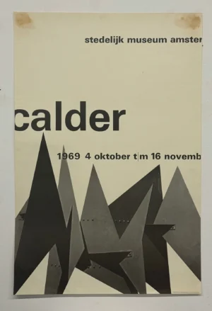 Calder: Stedelijk Museum Amsterdam - plakat izložbe 95x64 cm