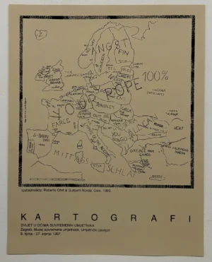 Kartografi: Svijet u očima likovnih umjetnika - plakat 60x47 cm