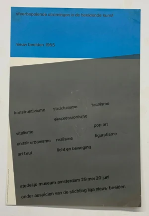 Nieuw Beelden 1965 - plakat 95x64cm