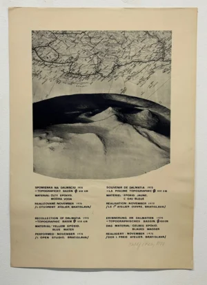 Rudolf Sikora: Spomienka na Dalmaciu / Recollection of Dalmatia, 1970. - plakat 69x49cm