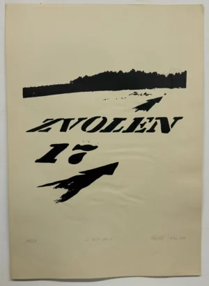 Rudolf Sikora: Zvolen 17 grafika 198/200 - 69x49cm