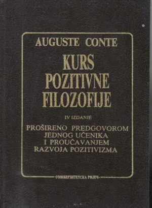 Auguste Comte: Kurs pozitivne filozofije