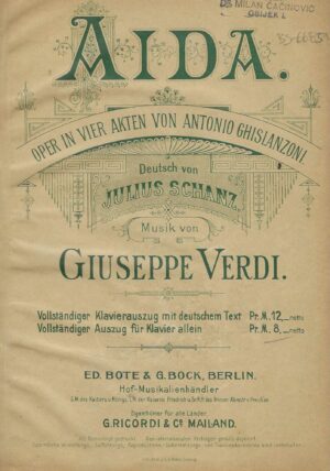 G. Verdi: Aida