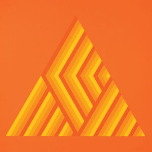 Ivan Picelj: Géométrie élémentaire – Tetraedron - uokvirena grafika 68x68 cm