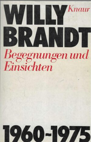 Willy Brandt: Begegnungen und Einsichten
