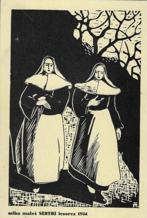 Kartolina s potpisom Mihe Maleša