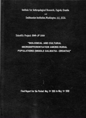 Pavao Rudan i dr.: Biological and Cultural Microdifferentiation Among Rural Populations (Middle Dalmatia - Croatia)