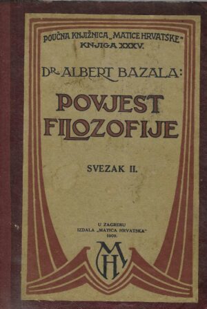 Albert Bazala: Povjest filozofije 2